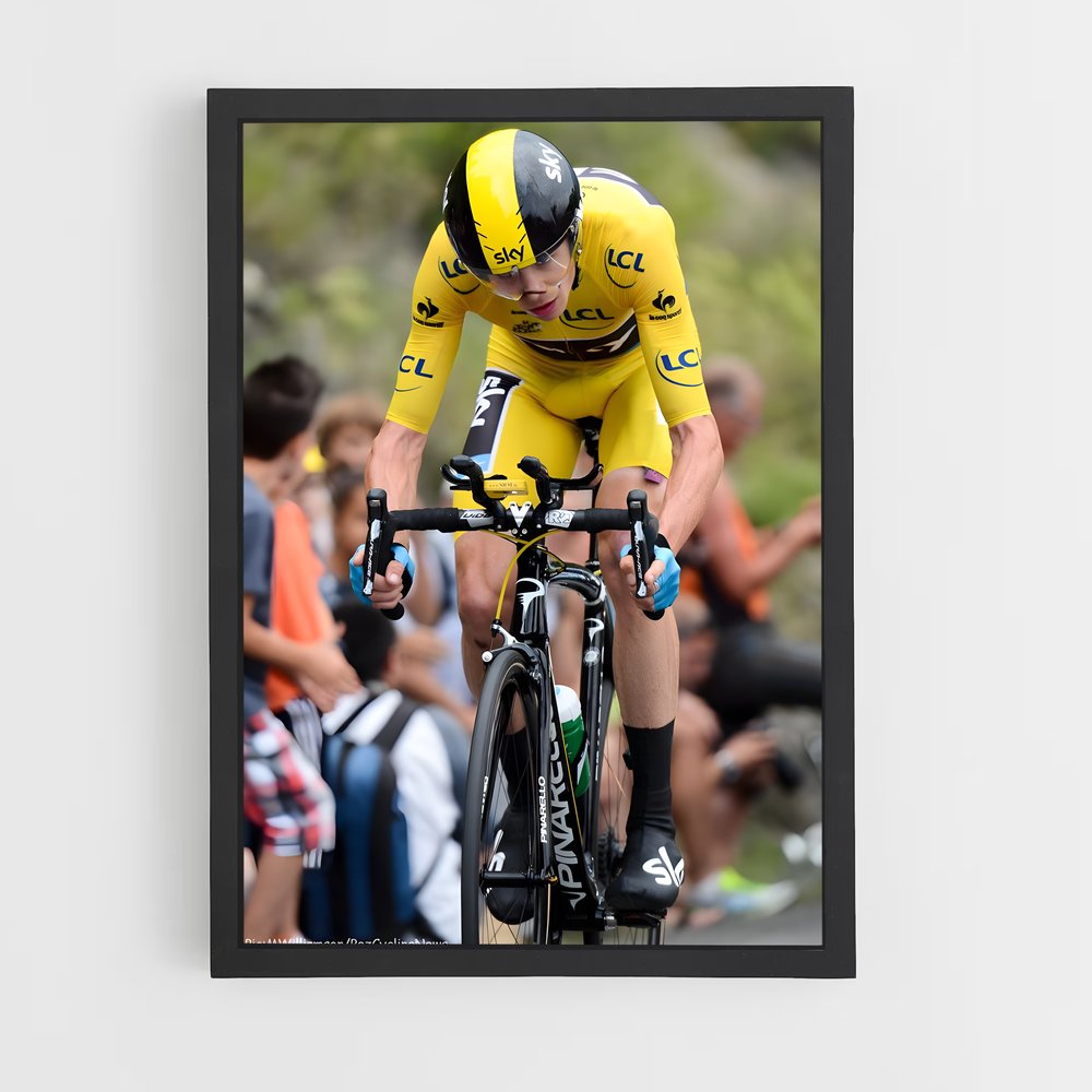 Poster Chris Froome Cycling Esprit vibrant – affiche Cyclisme (vue 2)